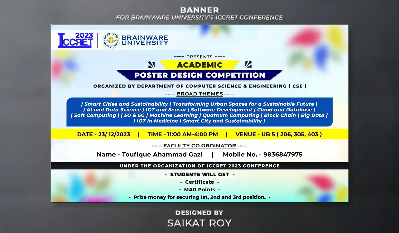 Brainware University Conference Banner