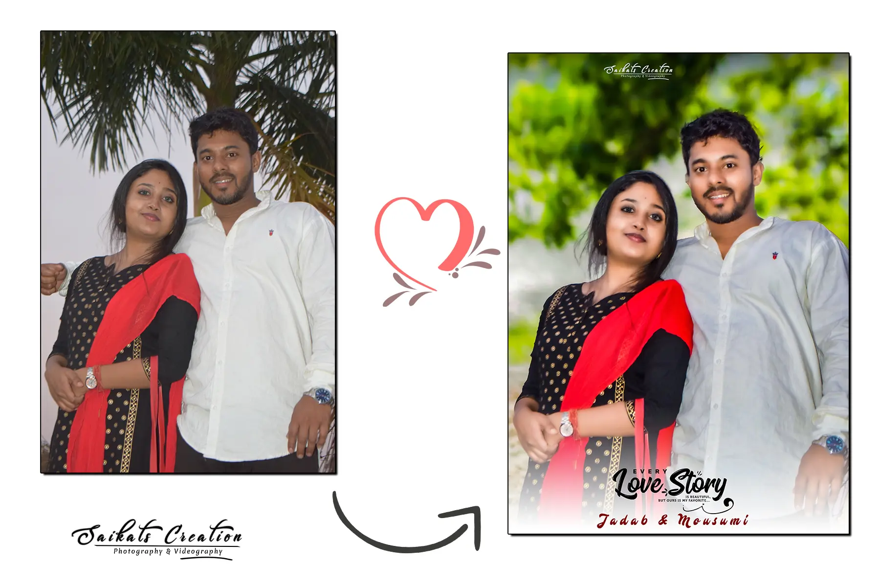 Couple Portrait Photo Retouch