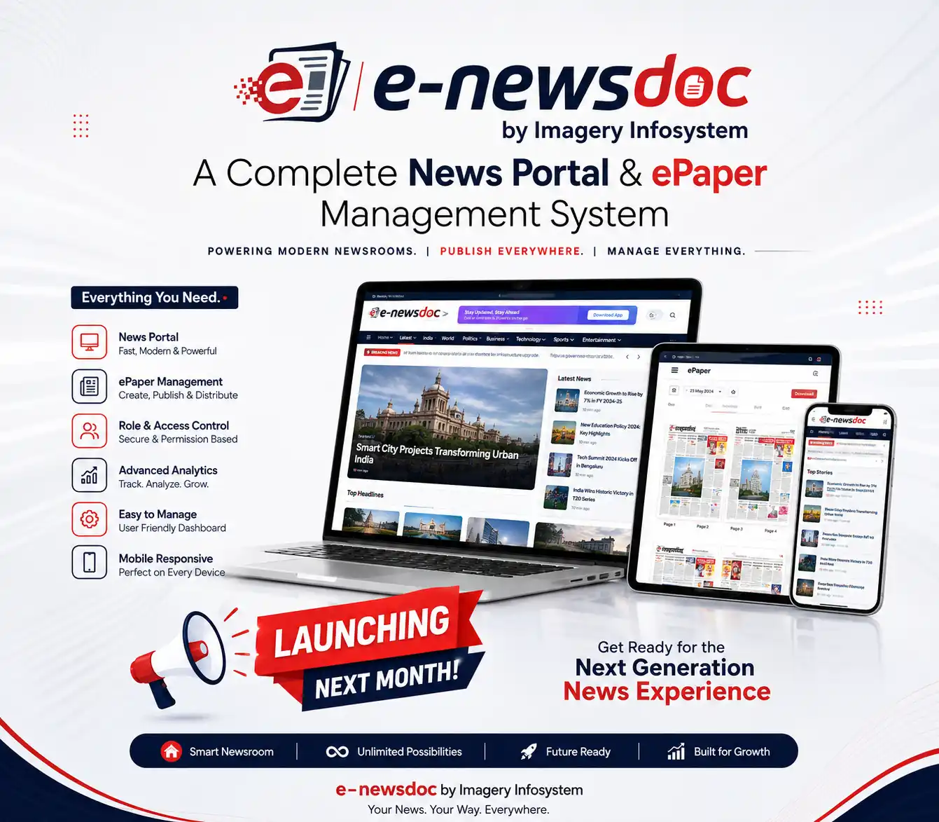 e-newsdoc Platform Launch Creative