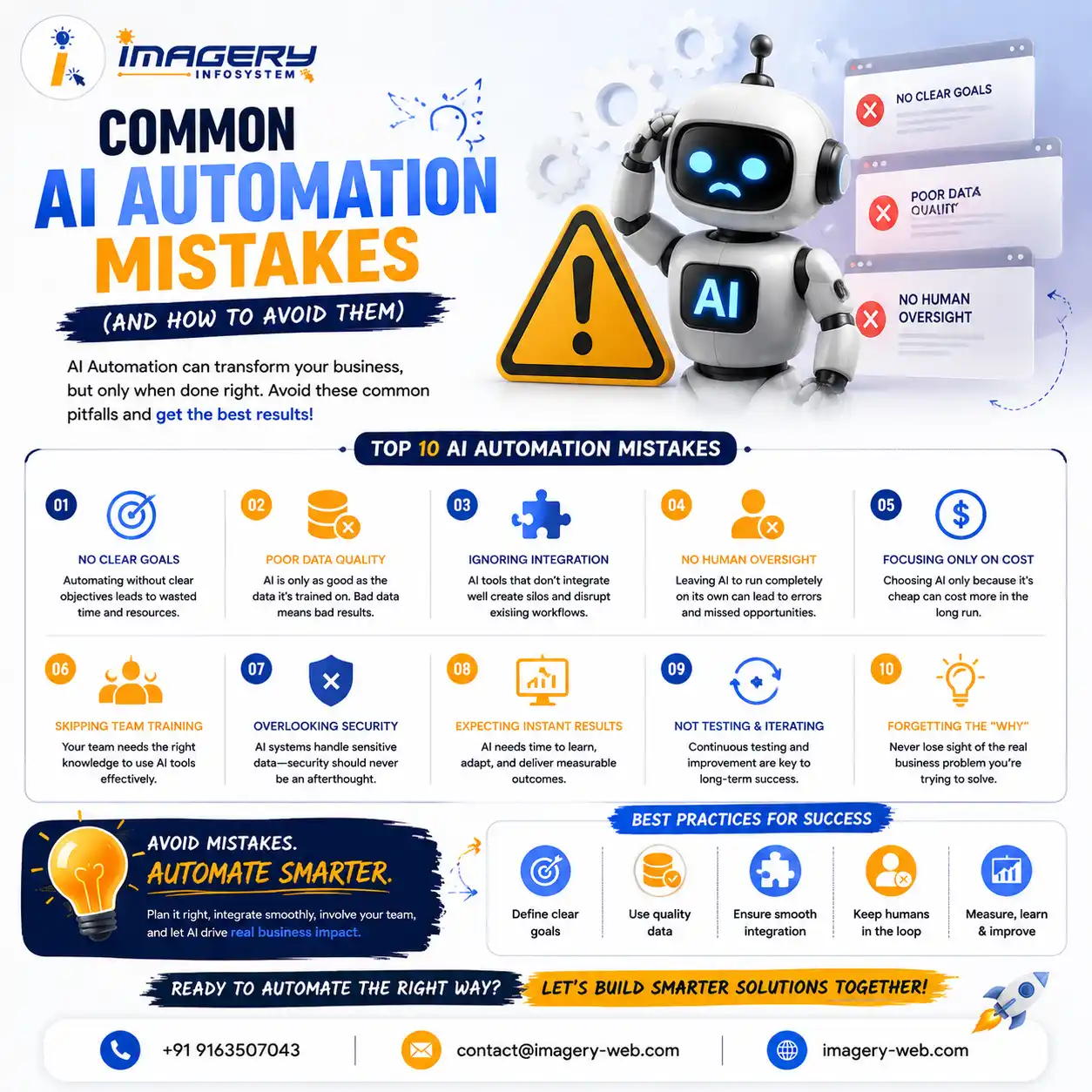 AI Automation Mistakes Infographic