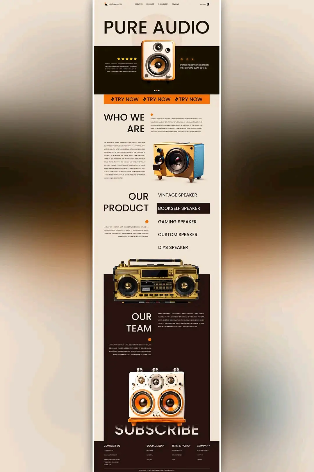 Lautsprecher Pure Audio Web UI