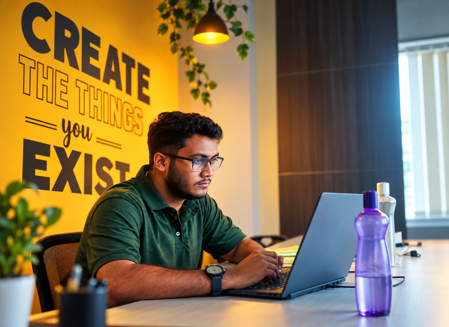 Saikat Roy working on client projects